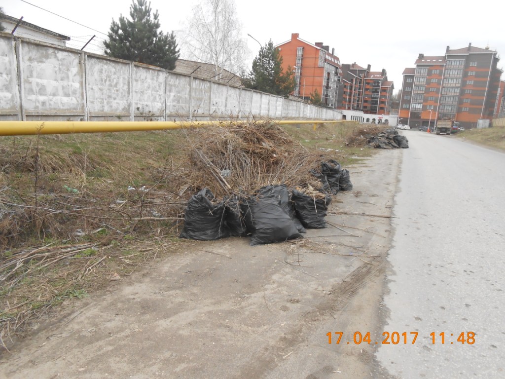 Жители Советского района активно принимают участие в весенней уборке города