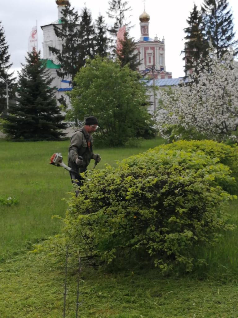 В Солотче продолжаются работы по благоустройству территории 11.06.2020