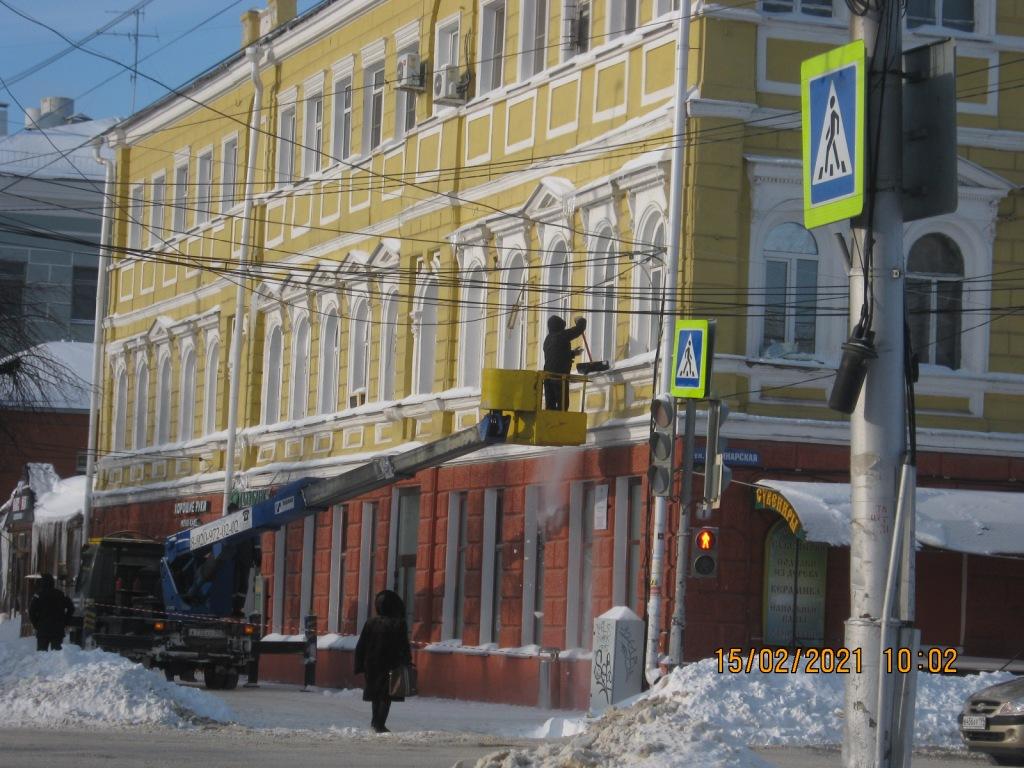 Продолжается контроль за ликвидацией последствий снегопада  15.02.2021