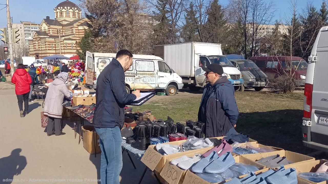 За неделю в Рязани составили 56 протоколов о незаконной уличной торговле