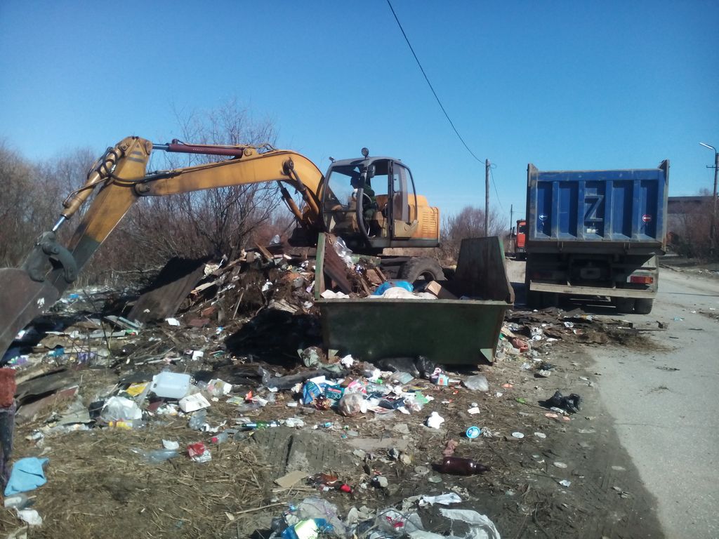 Ликвидирована свалка мусора на дамбе во 2-м районе поселка Борки