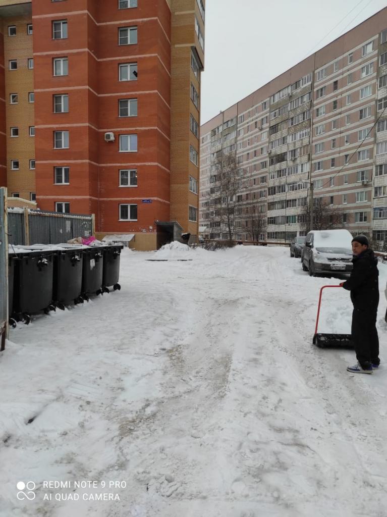 Об уборке территории Октябрьского района после снегопада