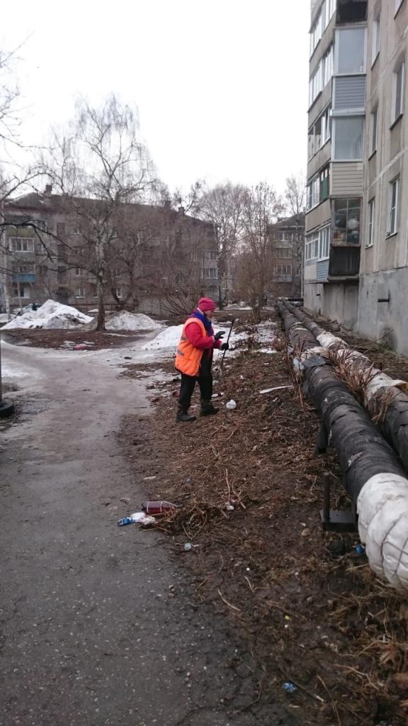 О санитарной уборке прилегающей муниципальной территории 02.04.2021