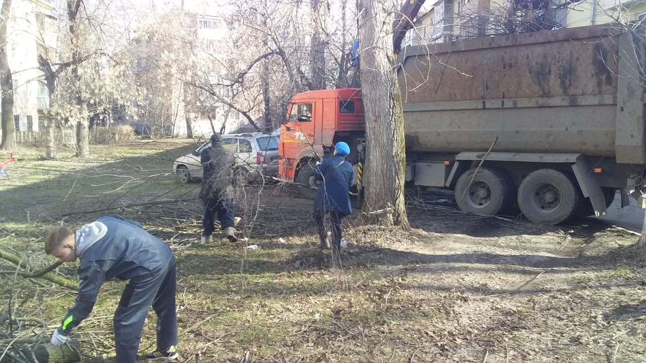 Вывоз древесных отходов  с улицы Островского