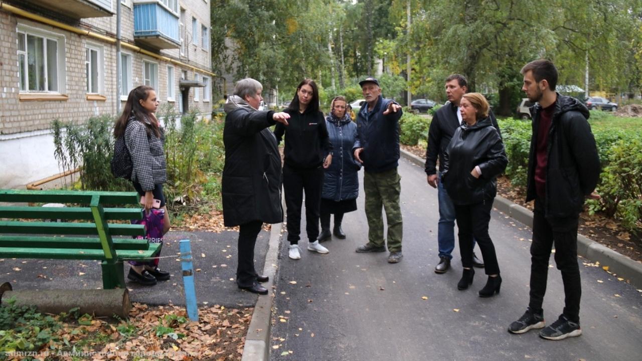 В Рязани продолжается приемка дворовых территорий после ремонта