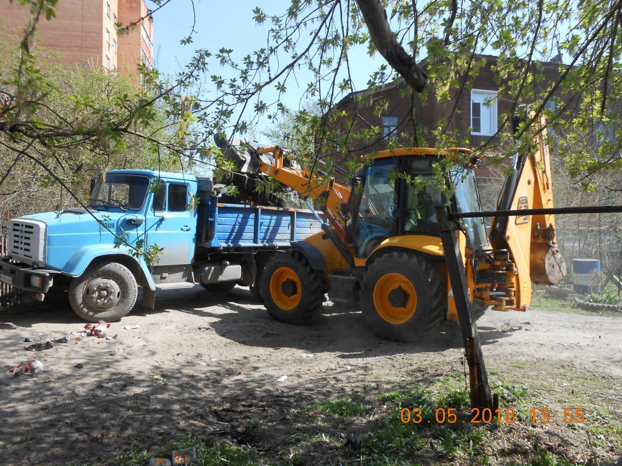 В Железнодорожном районе ликвидировали свалку бытового мусора