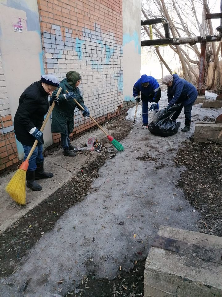 Весенний месячник по благоустройству  санитарной очистке территории города Рязани 06.04.2021