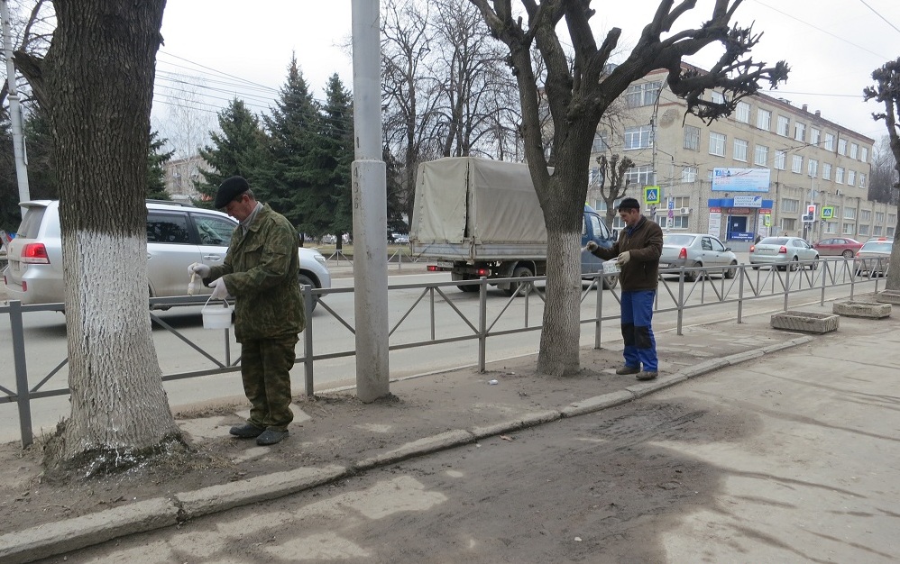 В Октябрьском районе проведены работы по благоустройству улицы Горького