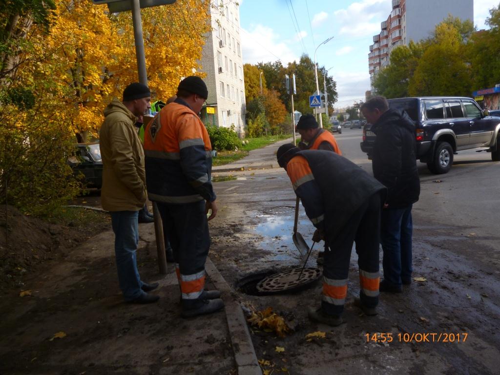 Проведено комиссионное обследование ливневой канализации в Советском районе