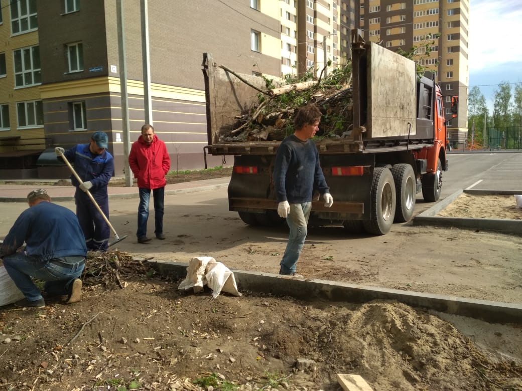 Продолжается благоустройство Октябрьского района