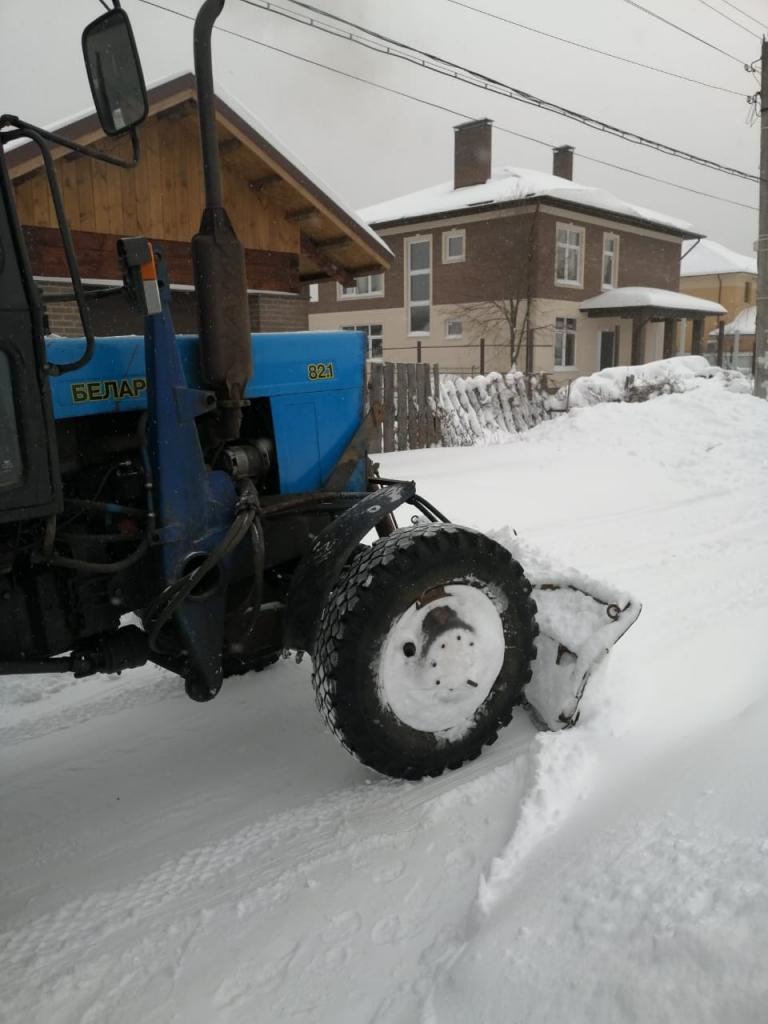 Продолжаются работы по очистке улиц Солотчи 22.01.2021