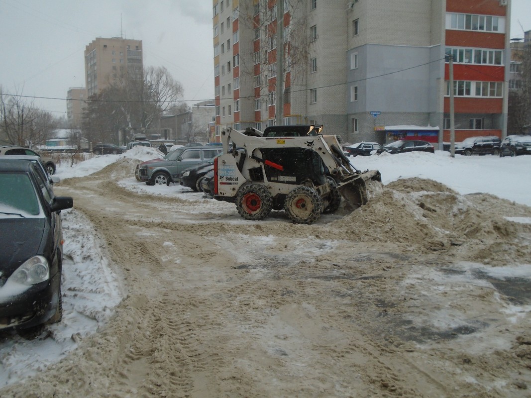 Очистка Московского района от снега 17.01.2019